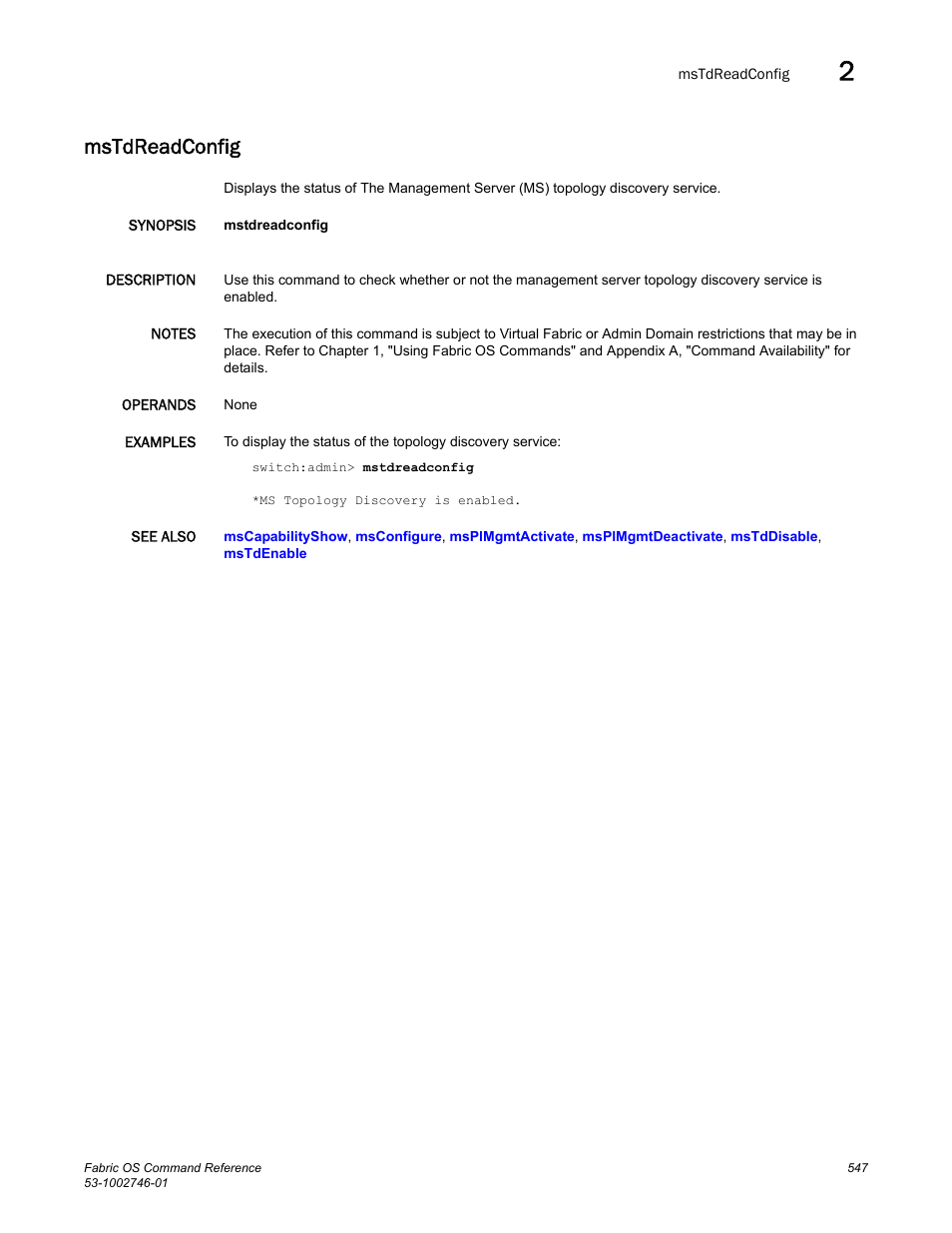 Mstdreadconfig | Dell POWEREDGE M1000E User Manual | Page 575 / 1168