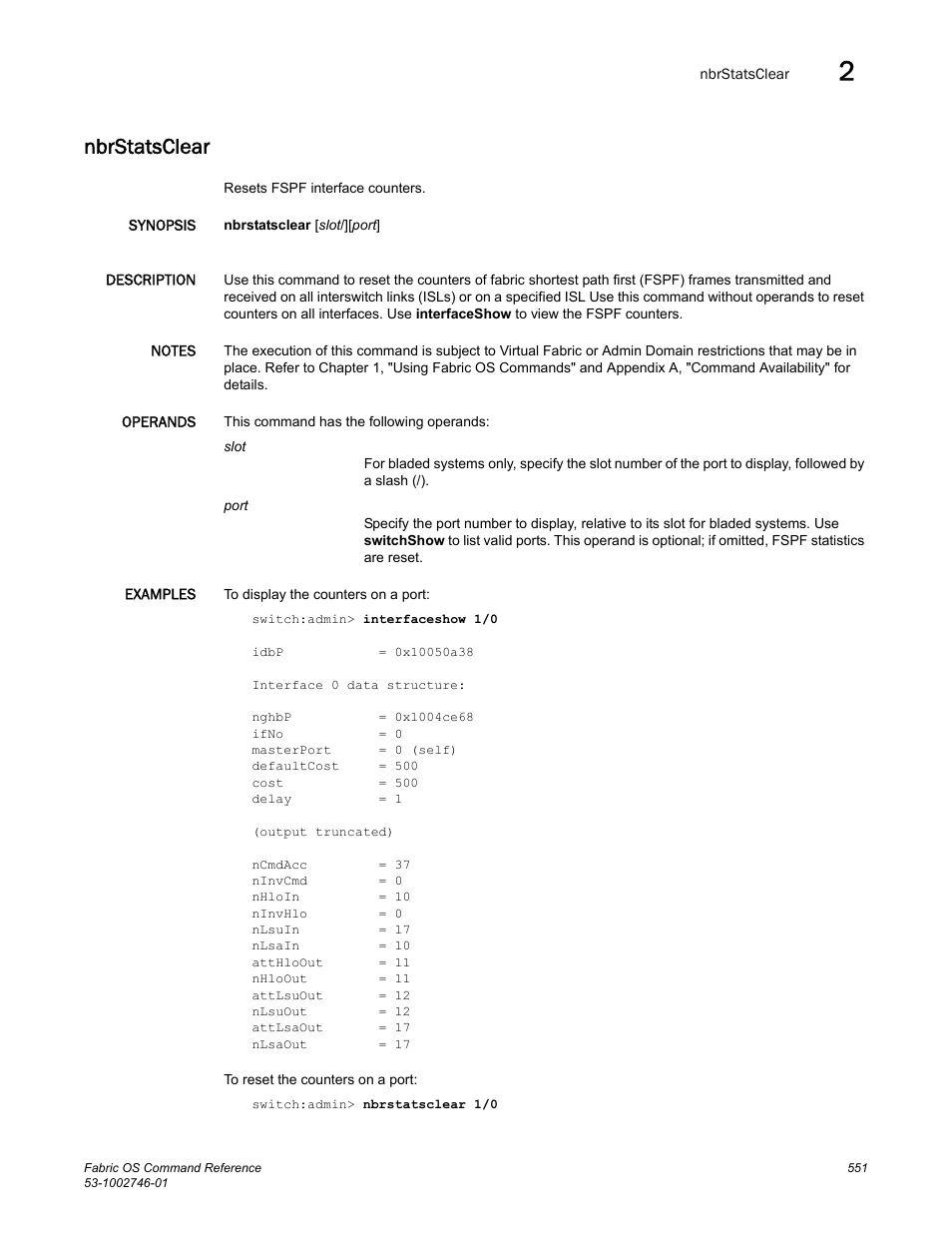 Nbrstatsclear | Dell POWEREDGE M1000E User Manual | Page 579 / 1168