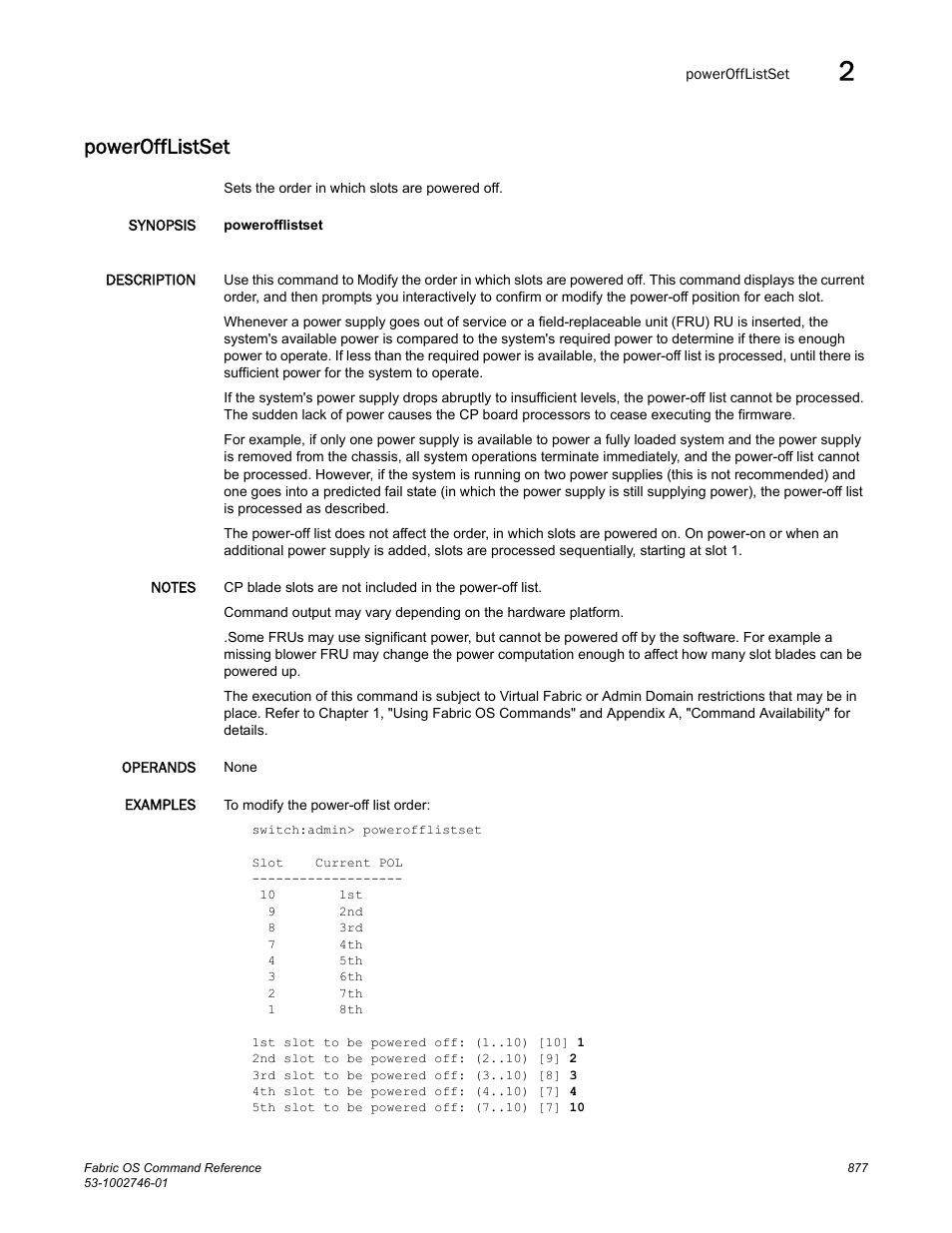 Powerofflistset | Dell POWEREDGE M1000E User Manual | Page 905 / 1168