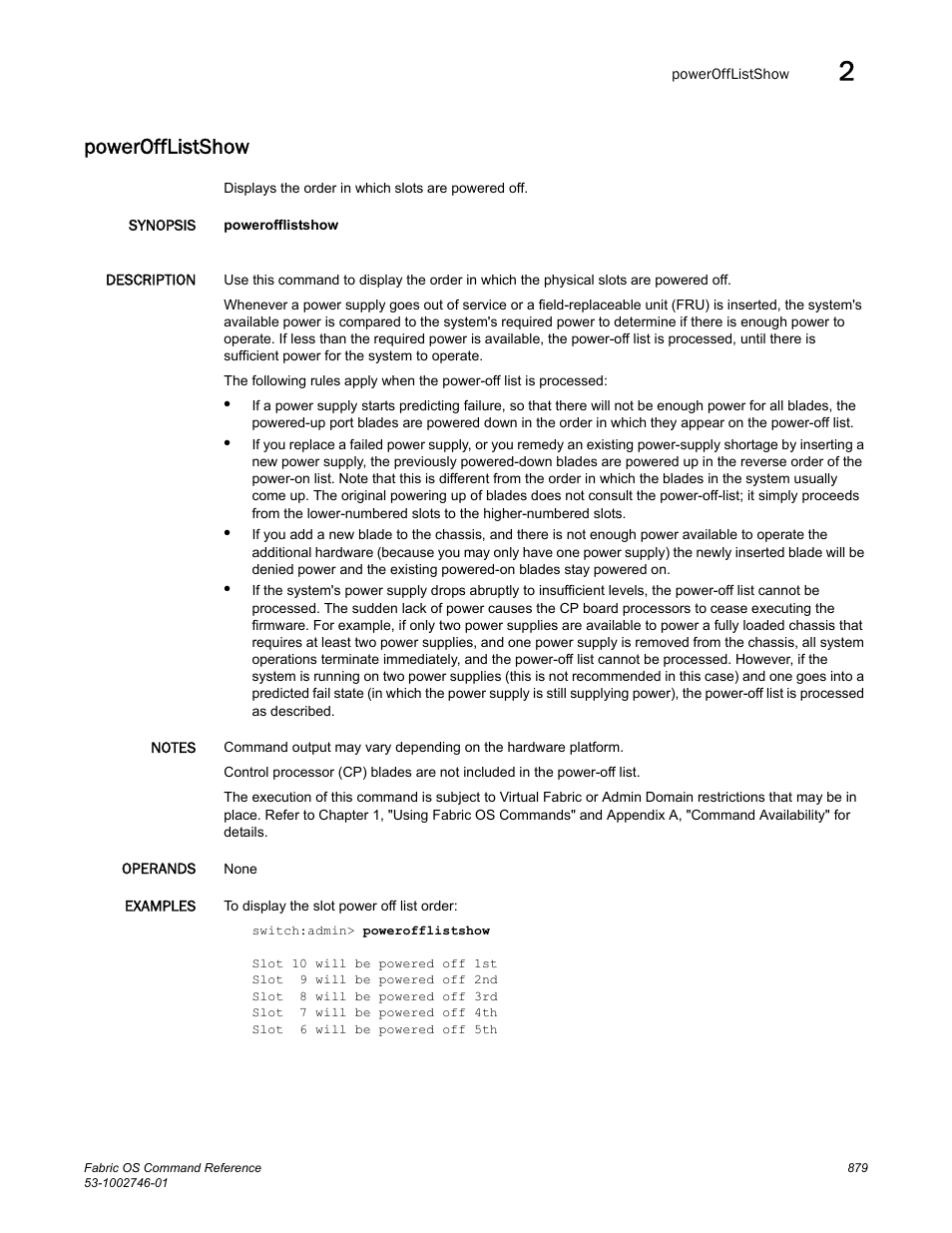 Powerofflistshow | Dell POWEREDGE M1000E User Manual | Page 907 / 1168