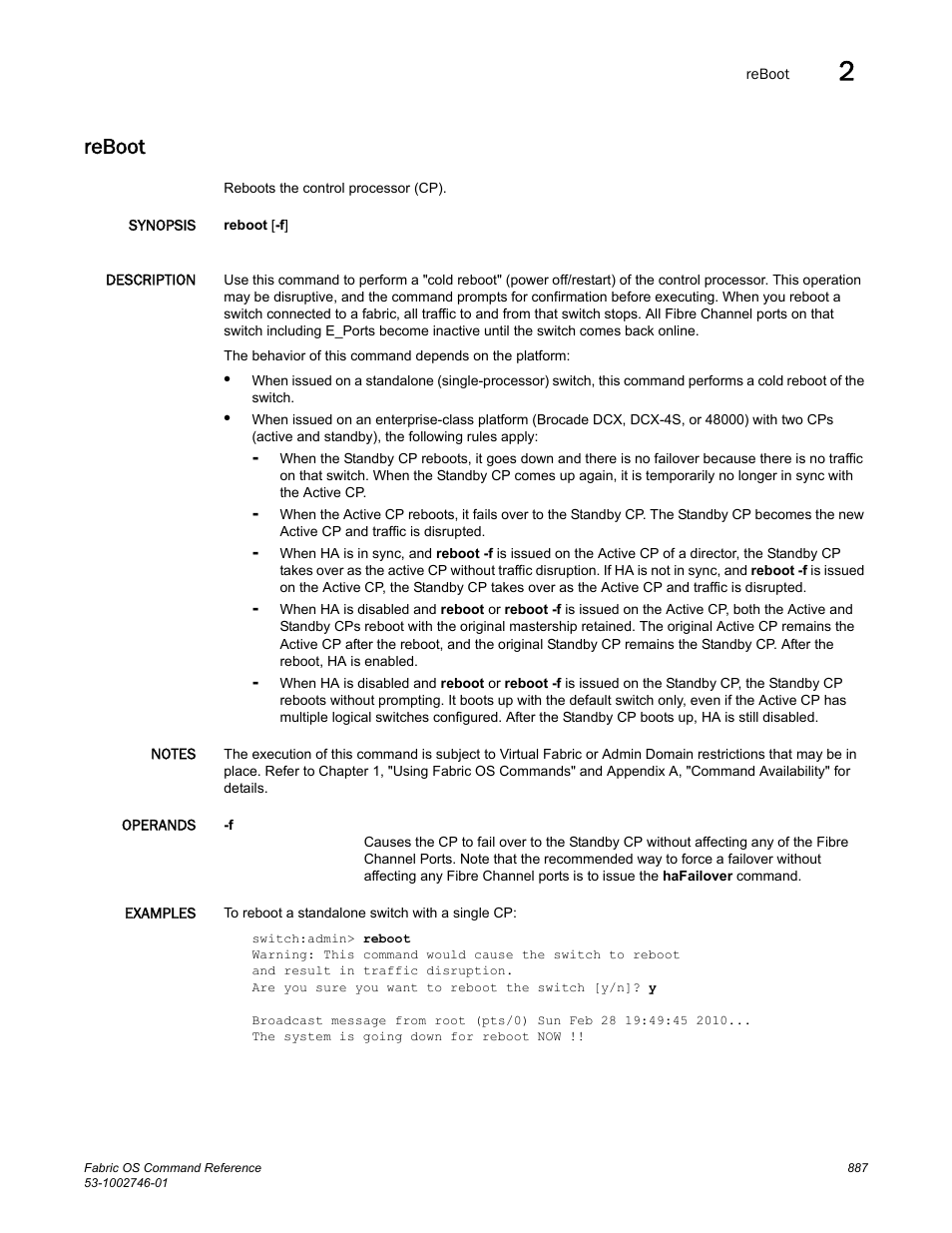 Reboot | Dell POWEREDGE M1000E User Manual | Page 915 / 1168