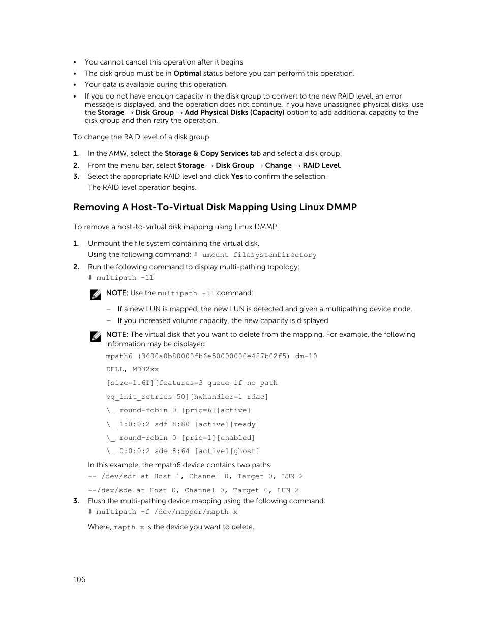 Dell PowerVault MD3820f User Manual | Page 106 / 243