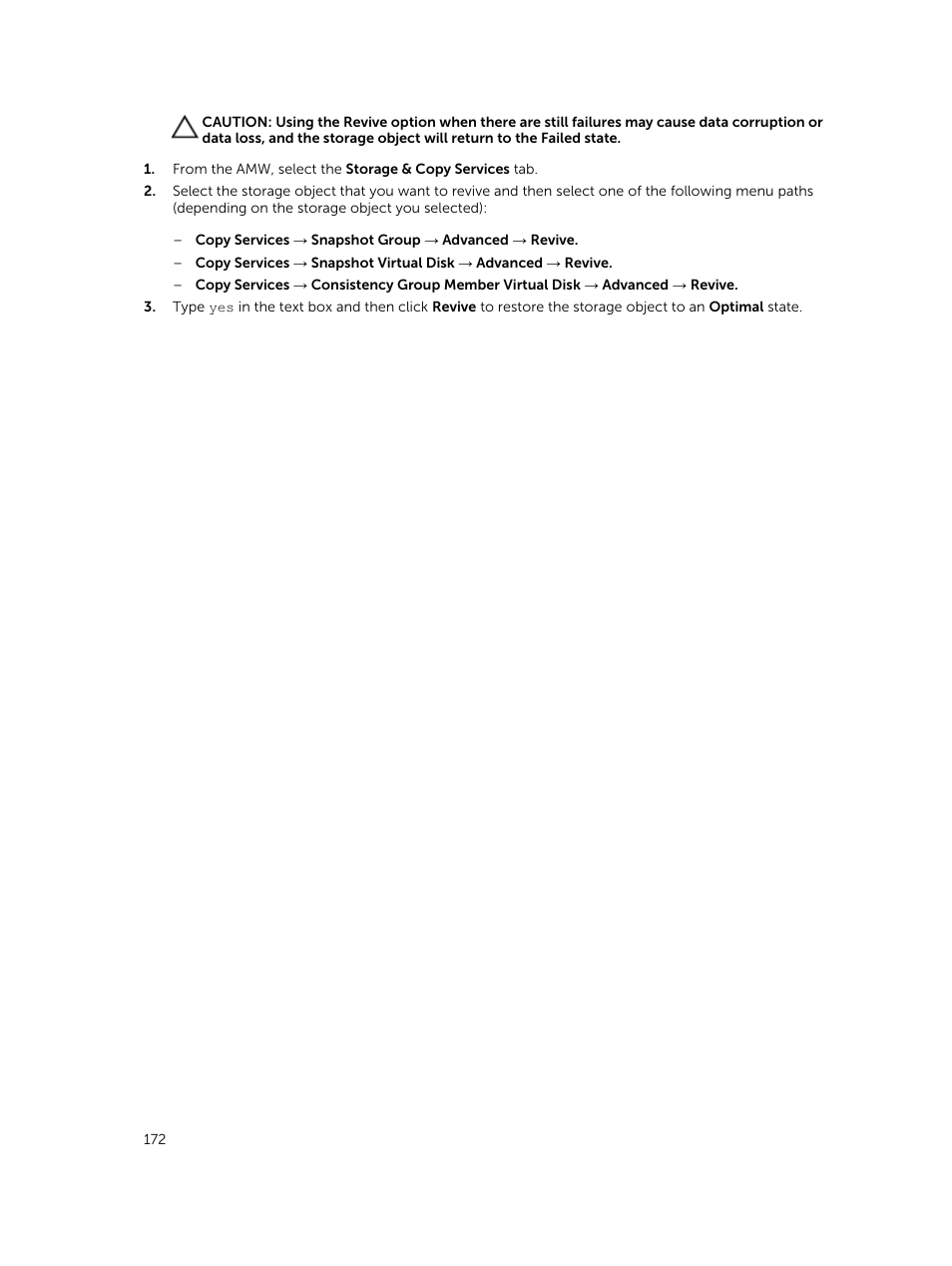 Dell PowerVault MD3820f User Manual | Page 172 / 243