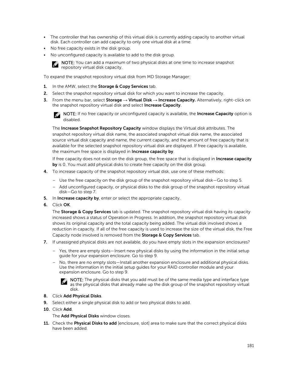 Dell PowerVault MD3820f User Manual | Page 181 / 243