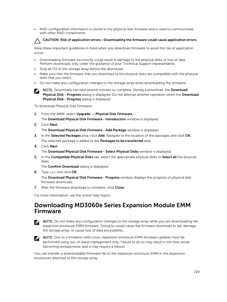 Dell PowerVault MD3820f User Manual | Page 219 / 243