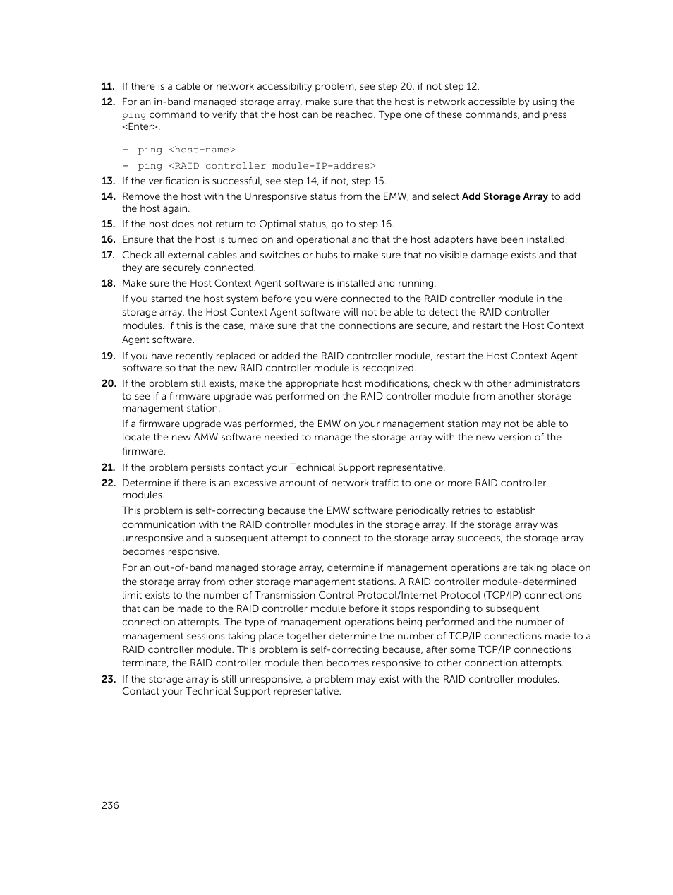 Dell PowerVault MD3820f User Manual | Page 236 / 243