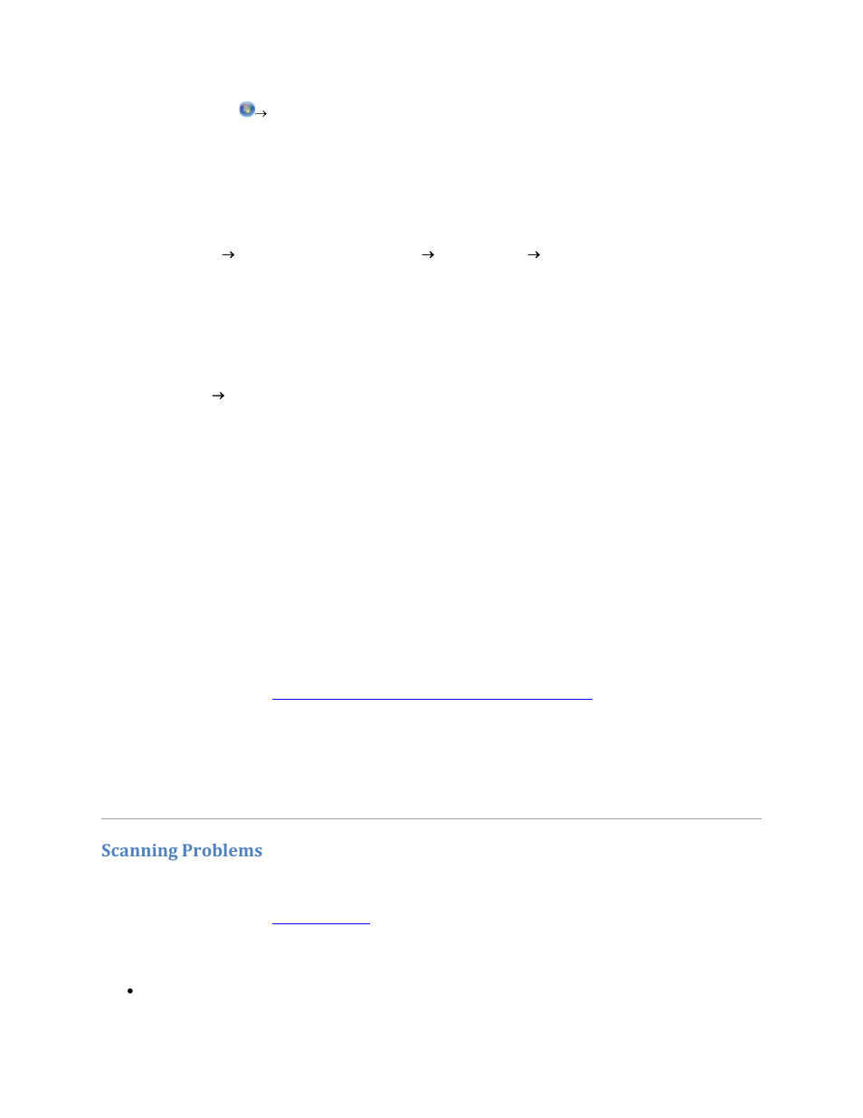 Scanning problems | Dell V305w All In One Wireless Inkjet Printer User Manual | Page 106 / 133