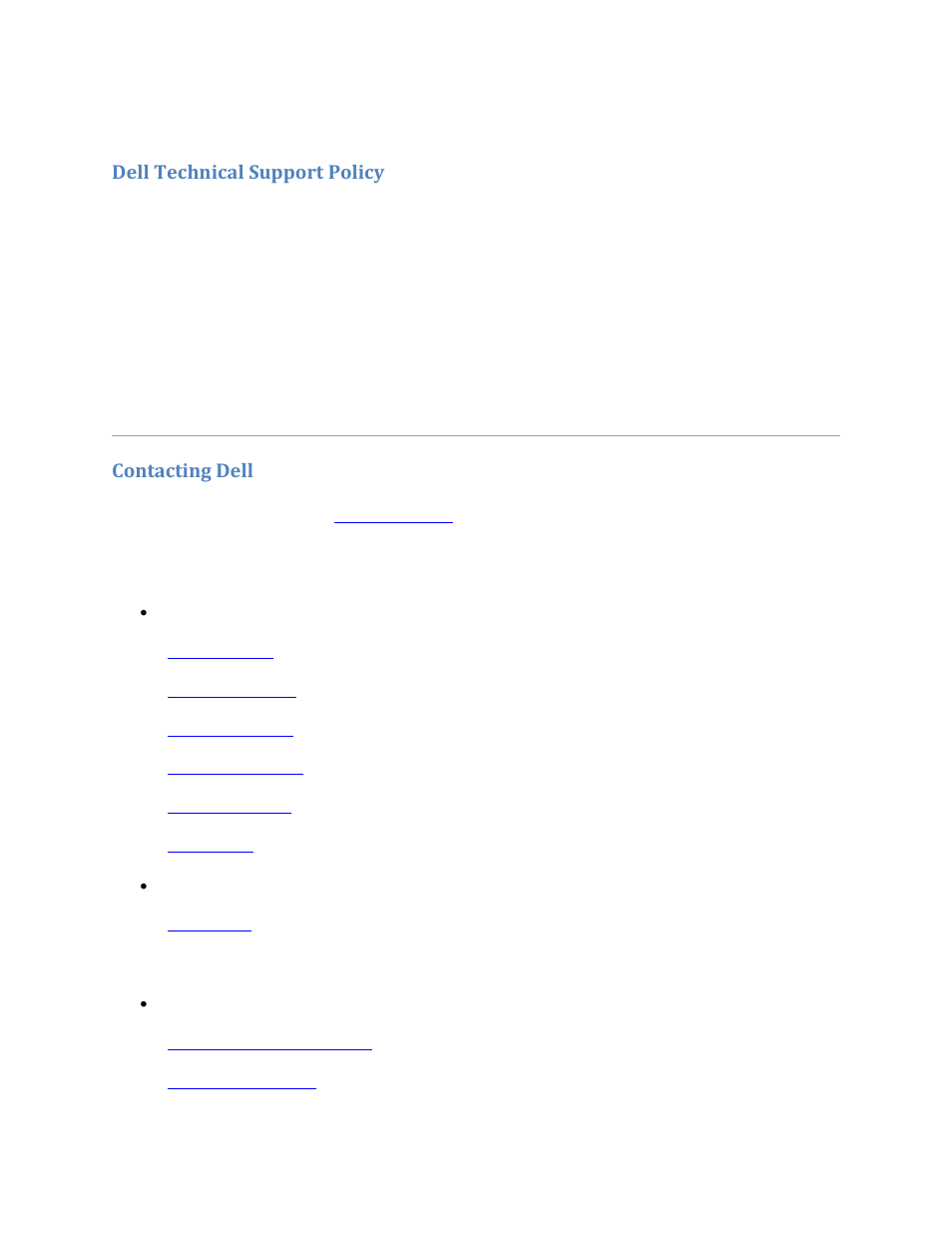 Appendix, Dell technical support policy, Contacting dell | Dell V305w All In One Wireless Inkjet Printer User Manual | Page 117 / 133