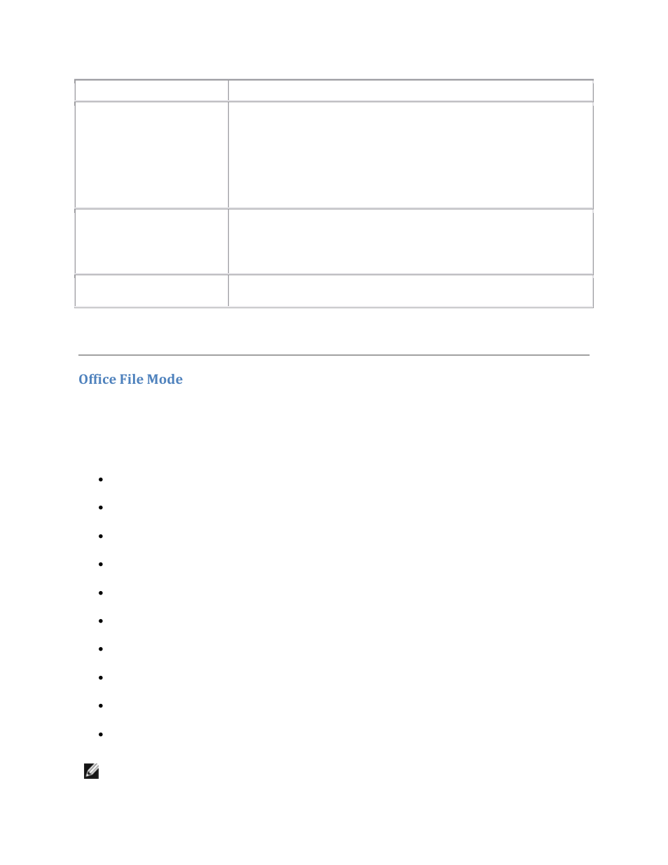Office file mode | Dell V305w All In One Wireless Inkjet Printer User Manual | Page 14 / 133