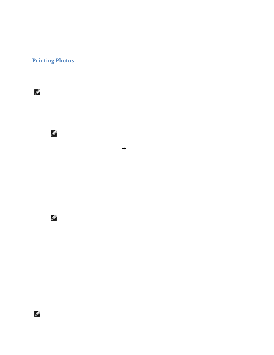 Printing photos | Dell V305w All In One Wireless Inkjet Printer User Manual | Page 26 / 133