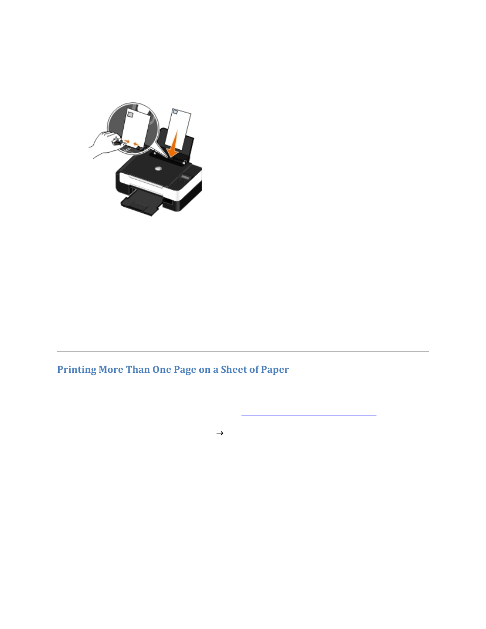 Printing more than one page on a sheet of paper | Dell V305w All In One Wireless Inkjet Printer User Manual | Page 35 / 133