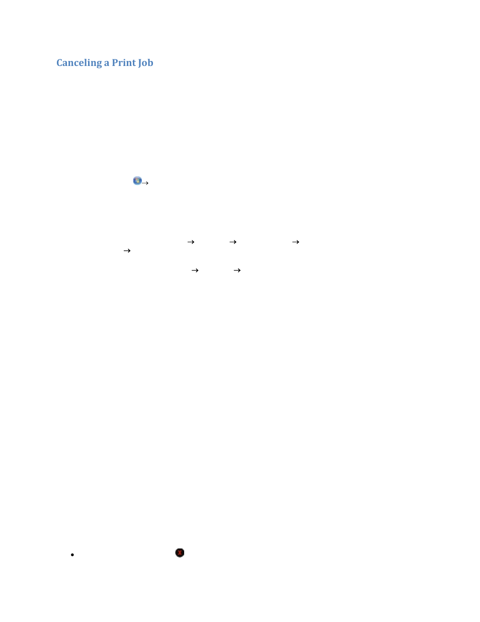 Sent from a local computer, Sent from a bluetooth-enabled device, Canceling a print job | Dell V305w All In One Wireless Inkjet Printer User Manual | Page 40 / 133