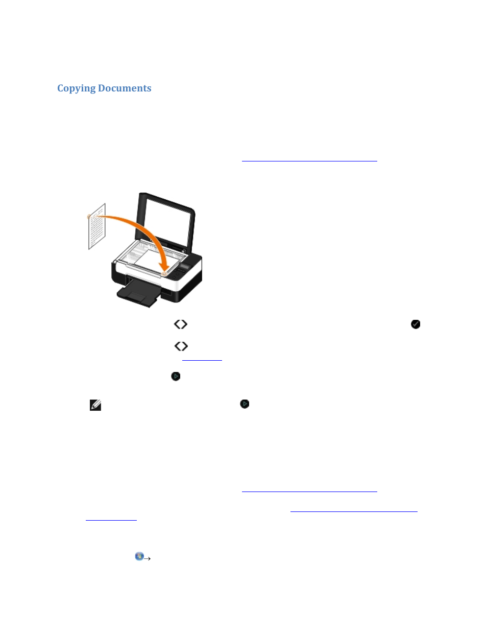 Copying, Using the operator panel, Using your computer | Copying documents | Dell V305w All In One Wireless Inkjet Printer User Manual | Page 49 / 133