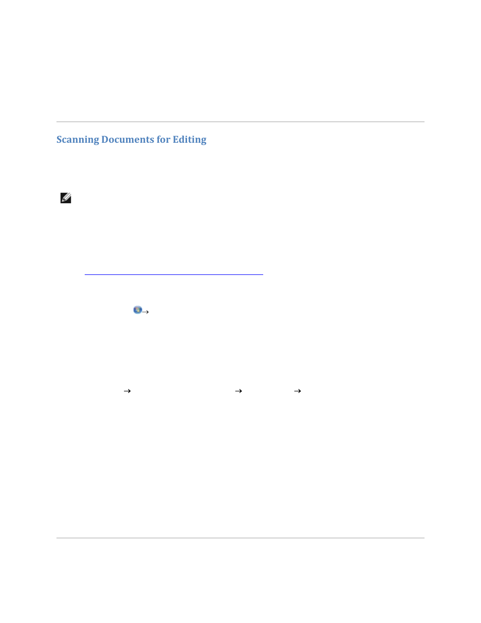 Scanning documents for editing | Dell V305w All In One Wireless Inkjet Printer User Manual | Page 56 / 133