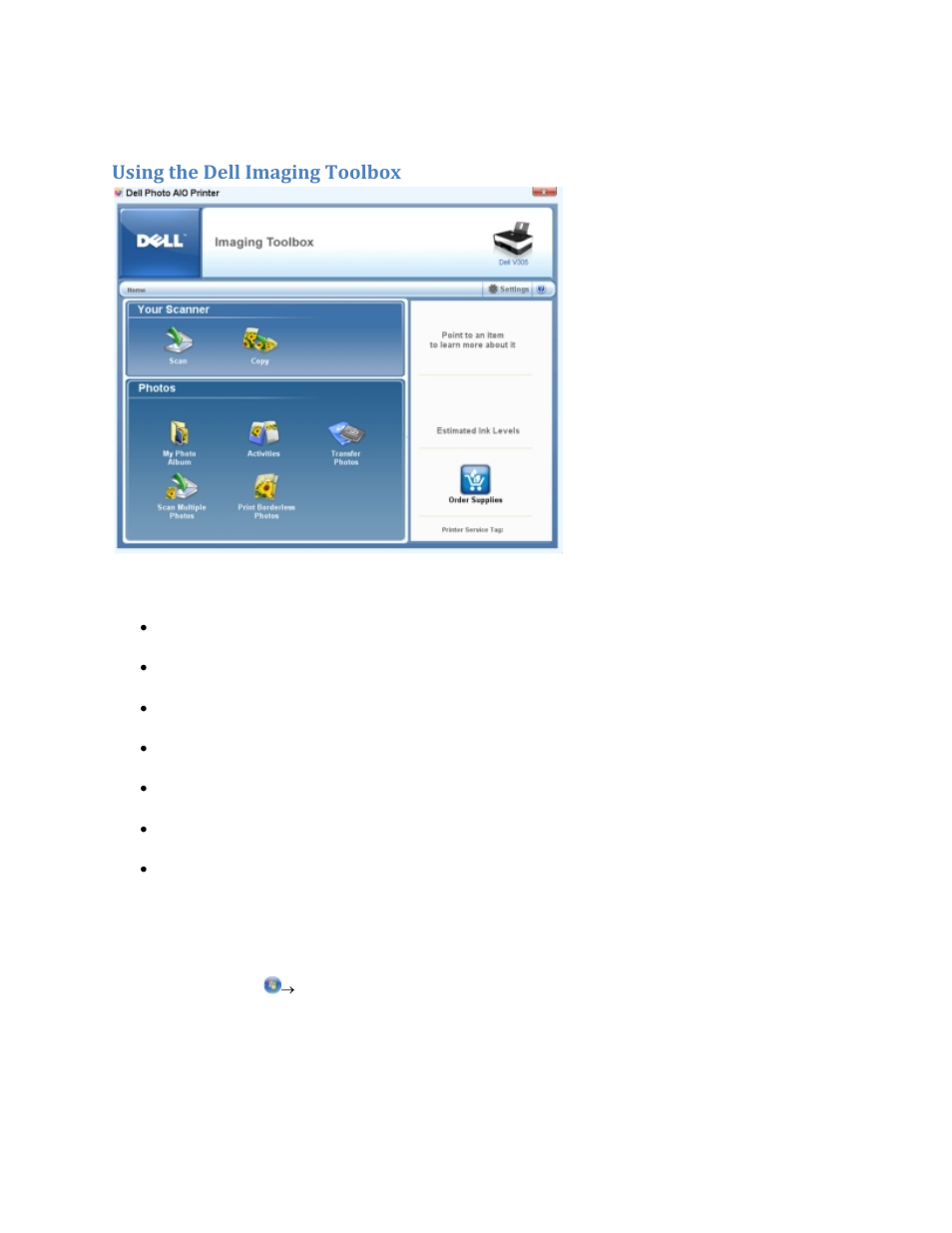 Understanding the software, Using the dell imaging toolbox | Dell V305w All In One Wireless Inkjet Printer User Manual | Page 66 / 133