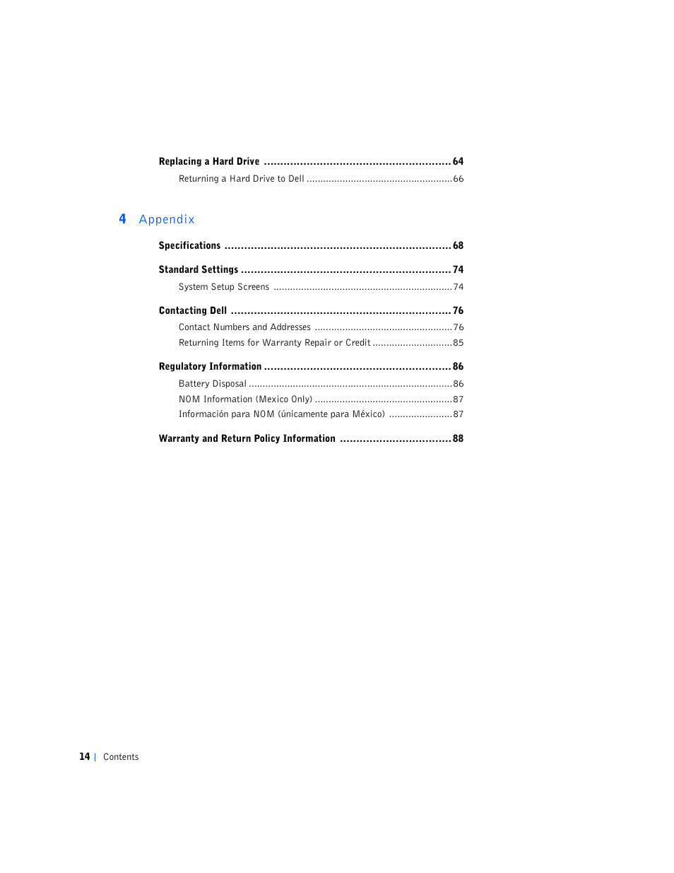 Appendix | Dell Inspiron 5000e User Manual | Page 12 / 90
