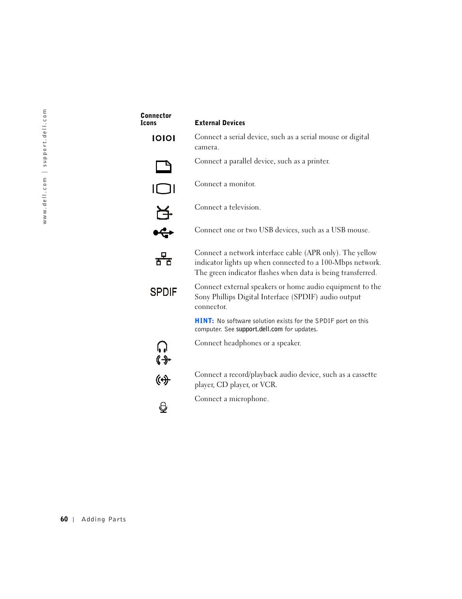 Dell Inspiron 5000e User Manual | Page 58 / 90