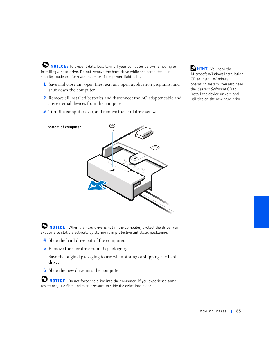 System software | Dell Inspiron 5000e User Manual | Page 63 / 90