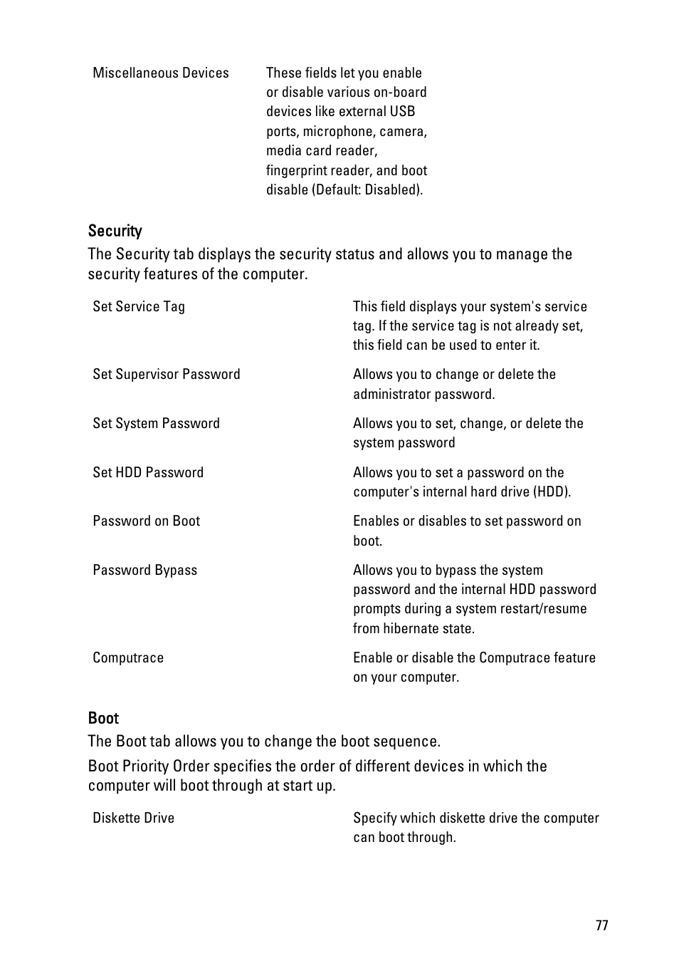 Dell Vostro V131 (Mid 2011) User Manual | Page 77 / 90