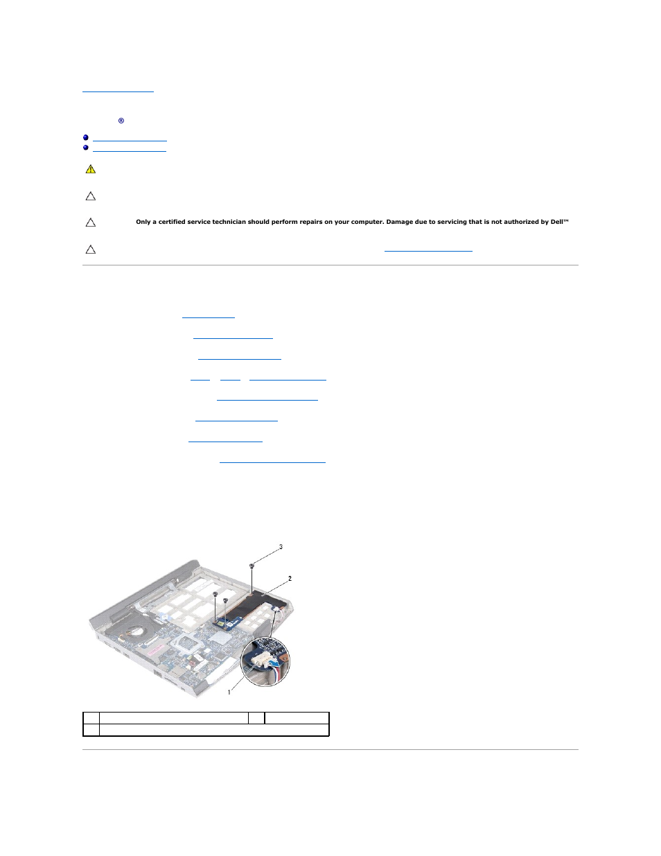 I/o board, Removing the i/o board | Dell Alienware M11x R3 (Early 2011) User Manual | Page 23 / 42