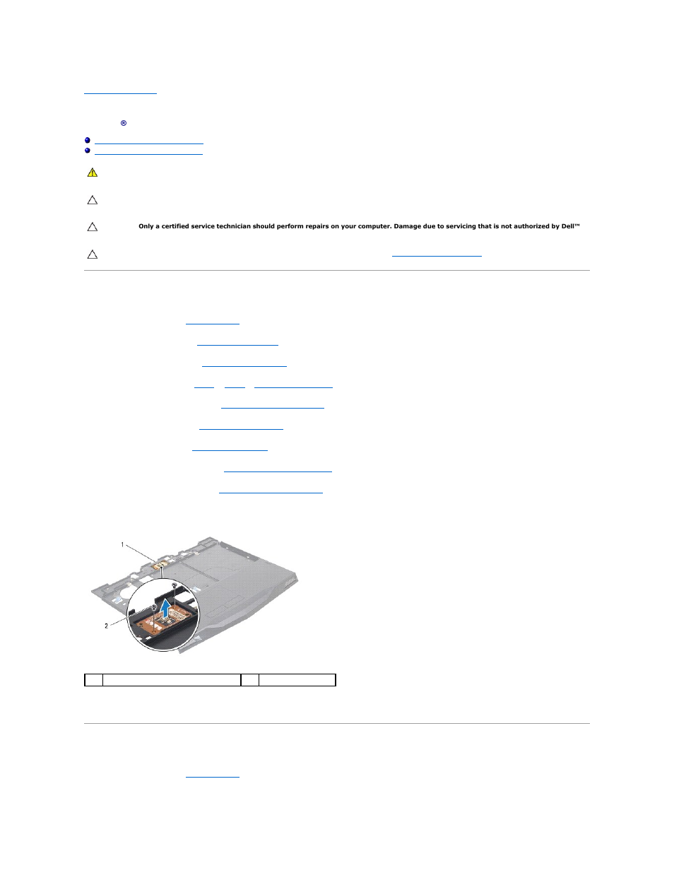 Power button board, Removing the power button board, Replacing the power button board | Dell Alienware M11x R3 (Early 2011) User Manual | Page 37 / 42