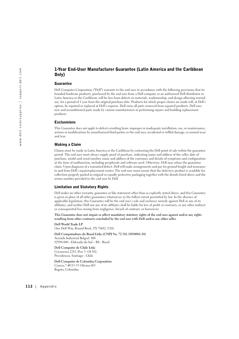 Dell 1600n Multifunction Mono Laser Printer User Manual | Page 122 / 134