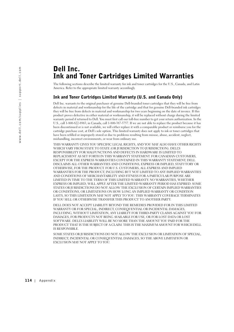 Dell 1600n Multifunction Mono Laser Printer User Manual | Page 124 / 134