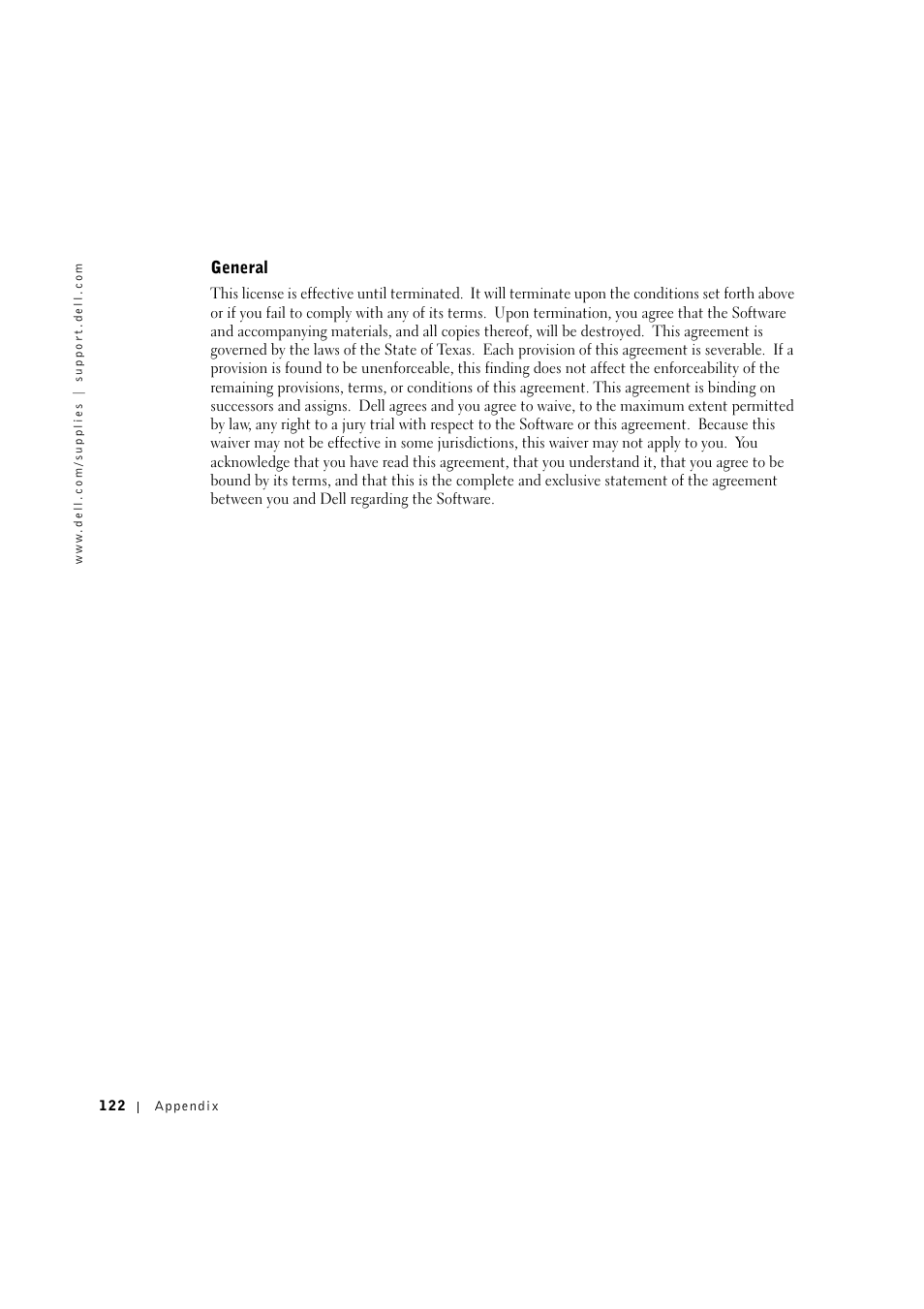 General | Dell 1600n Multifunction Mono Laser Printer User Manual | Page 132 / 134