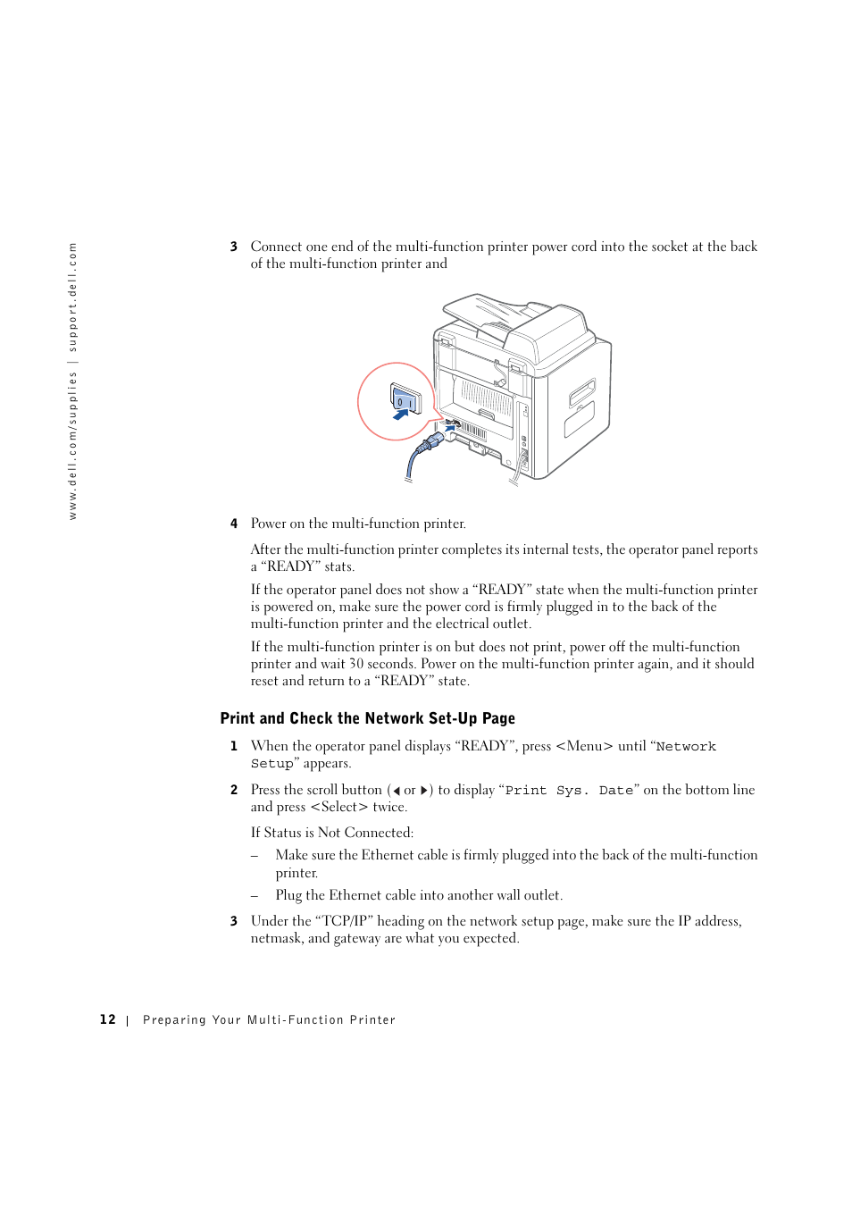 Dell 1600n Multifunction Mono Laser Printer User Manual | Page 22 / 134