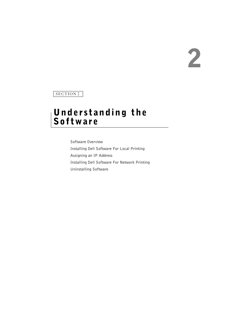 Understanding the software, Understanding the sof tware | Dell 1600n Multifunction Mono Laser Printer User Manual | Page 25 / 134