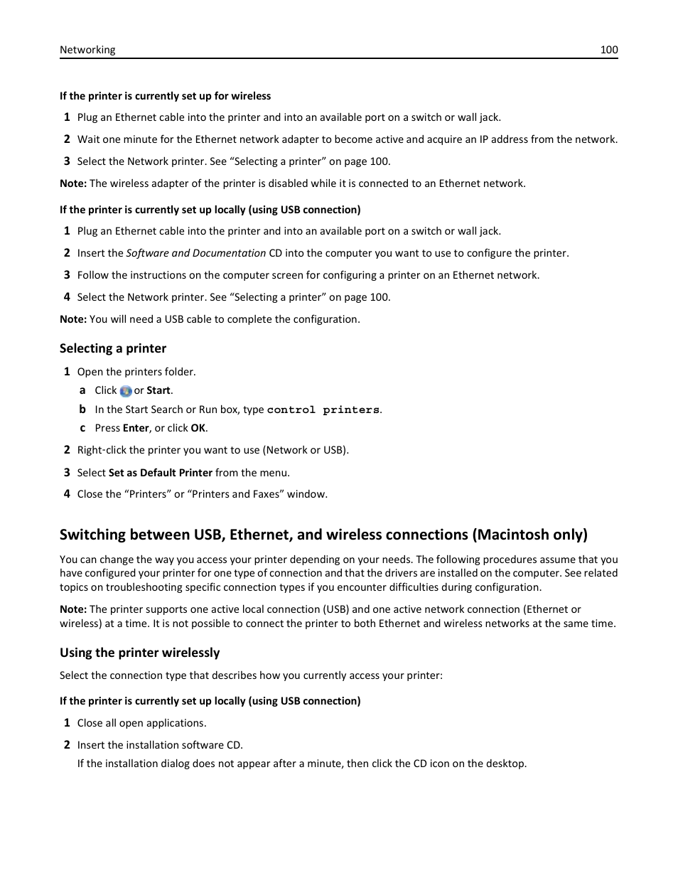 Dell V525w All In One Wireless Inkjet Printer User Manual | Page 100 / 177