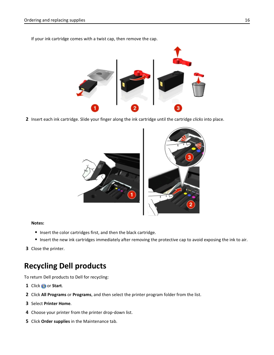 Recycling dell products | Dell V525w All In One Wireless Inkjet Printer User Manual | Page 16 / 177