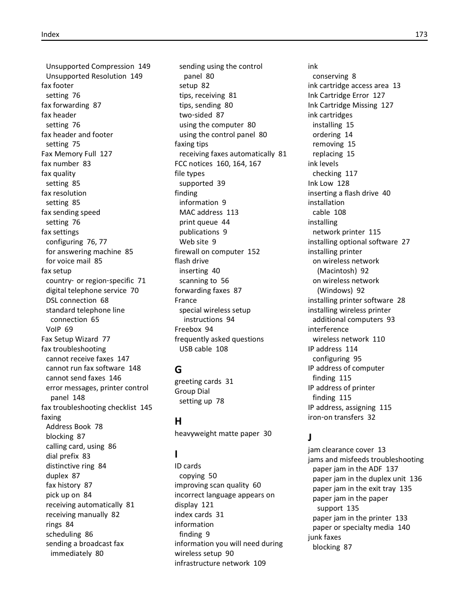 Dell V525w All In One Wireless Inkjet Printer User Manual | Page 173 / 177