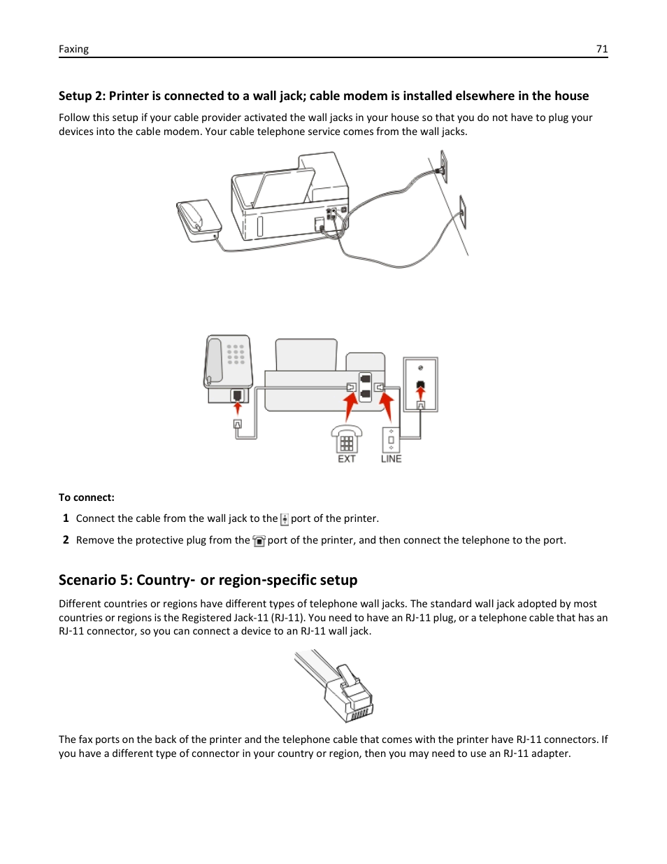 Scenario 5: country- or region-specific setup, Scenario 5: country ‑ or region ‑ specific setup | Dell V525w All In One Wireless Inkjet Printer User Manual | Page 71 / 177