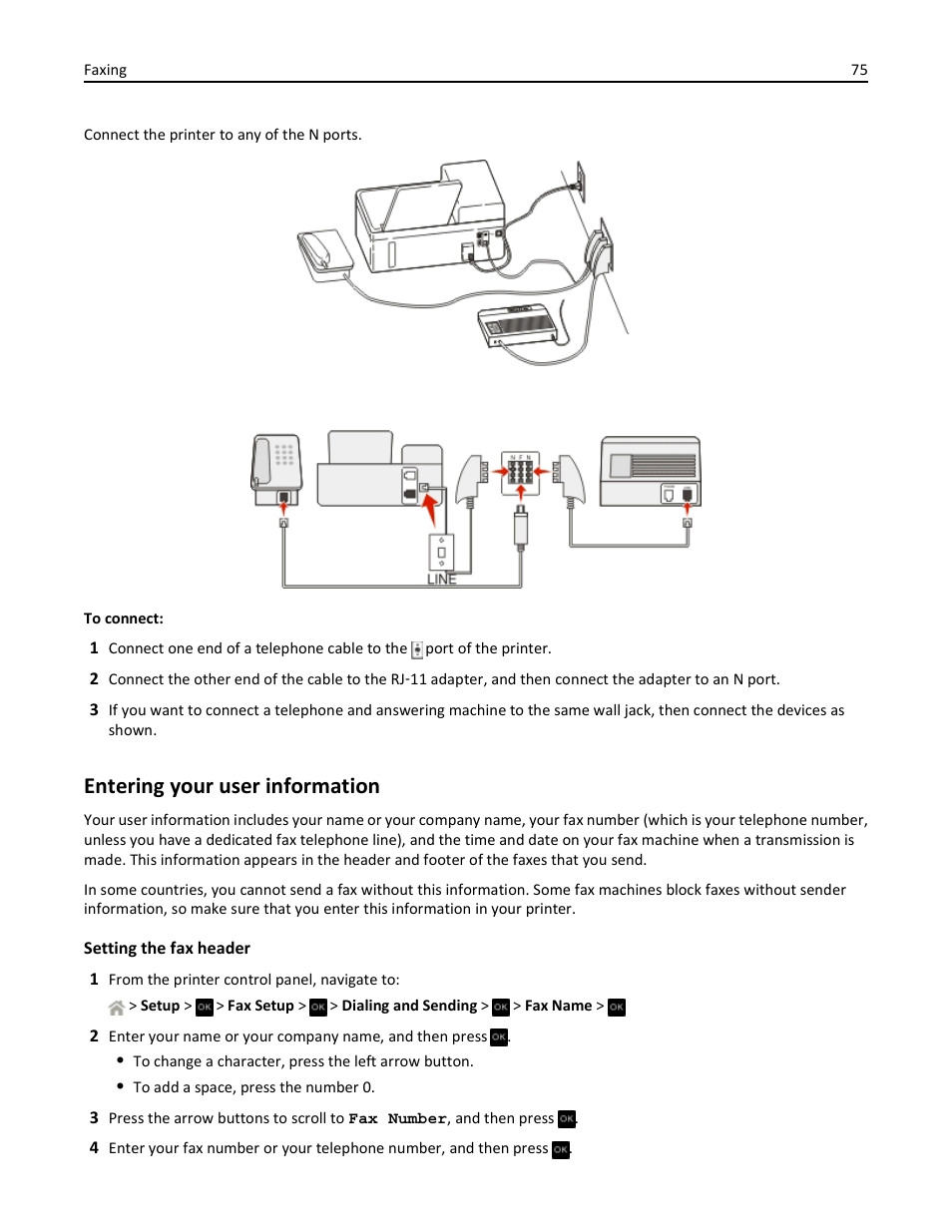 Entering your user information | Dell V525w All In One Wireless Inkjet Printer User Manual | Page 75 / 177