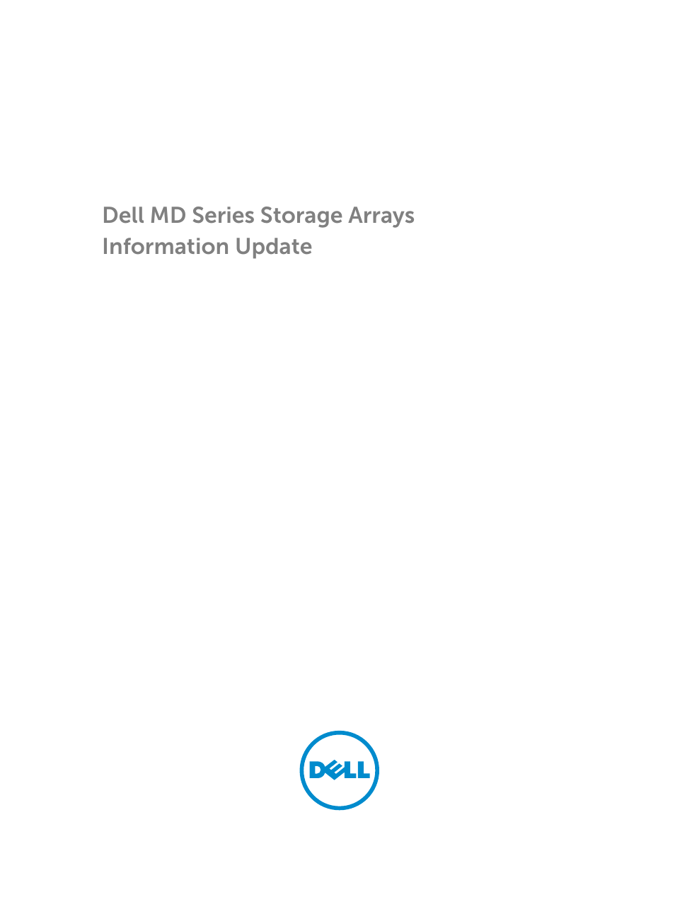 Dell PowerVault MD3860f User Manual | 6 pages