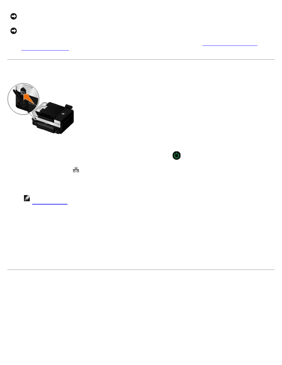 Configuring the printer for an ethernet connection, Usb cable (recommended for most users), Configuration overview | Dell V505 All In One Inkjet Printer User Manual | Page 22 / 173