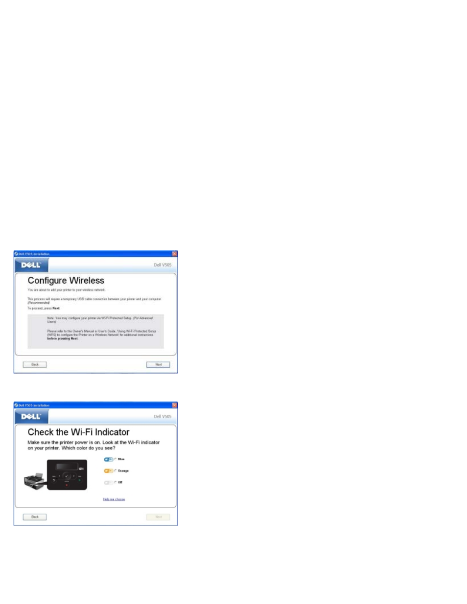 Configuring the printer on a wireless network, Using ad hoc connection | Dell V505 All In One Inkjet Printer User Manual | Page 24 / 173