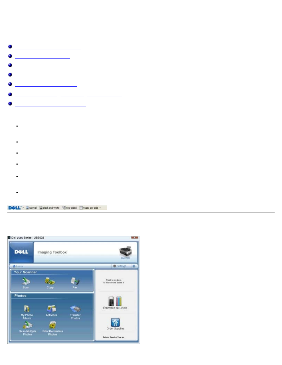 Understanding the software, Using the dell imaging toolbox | Dell V505 All In One Inkjet Printer User Manual | Page 5 / 173