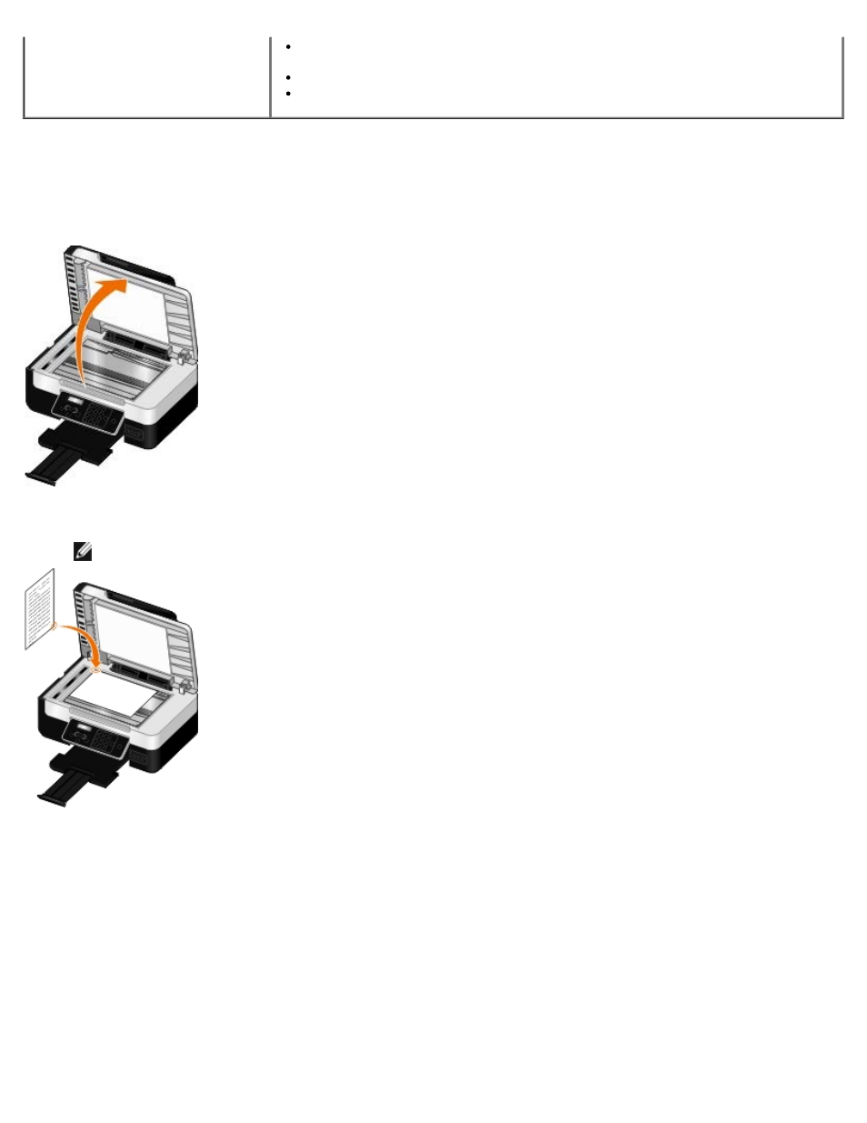 Loading original documents on the scanner glass | Dell V505 All In One Inkjet Printer User Manual | Page 64 / 173