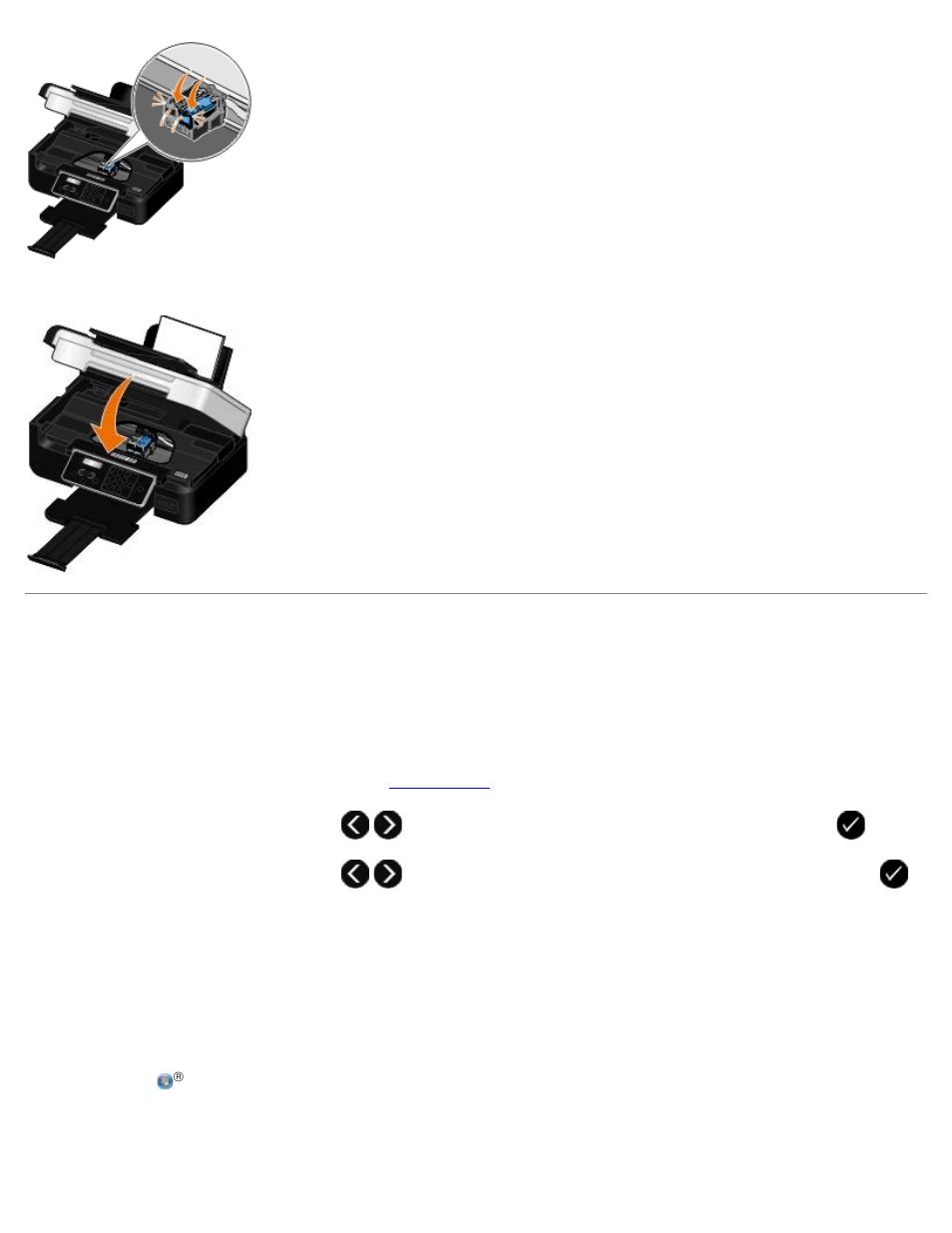 Aligning ink cartridges | Dell V505 All In One Inkjet Printer User Manual | Page 84 / 173