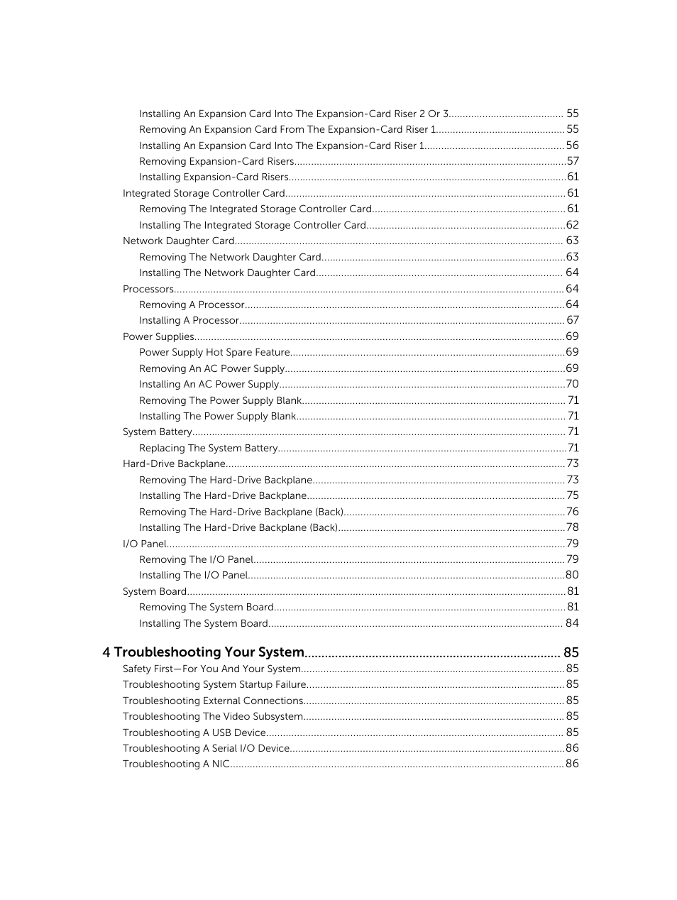 4 troubleshooting your system | Dell PowerVault DR6000 User Manual | Page 5 / 124