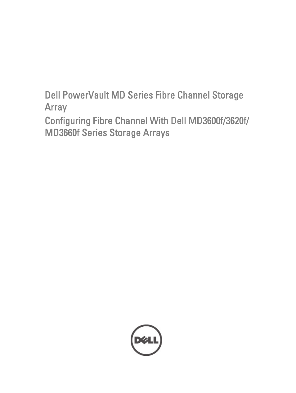 Dell POWERVAULT MD3620F User Manual | 17 pages