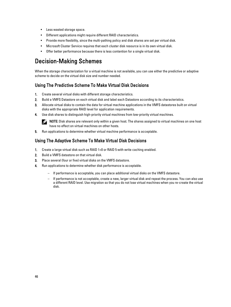 Decision-making schemes | Dell POWERVAULT MD3620I User Manual | Page 46 / 75