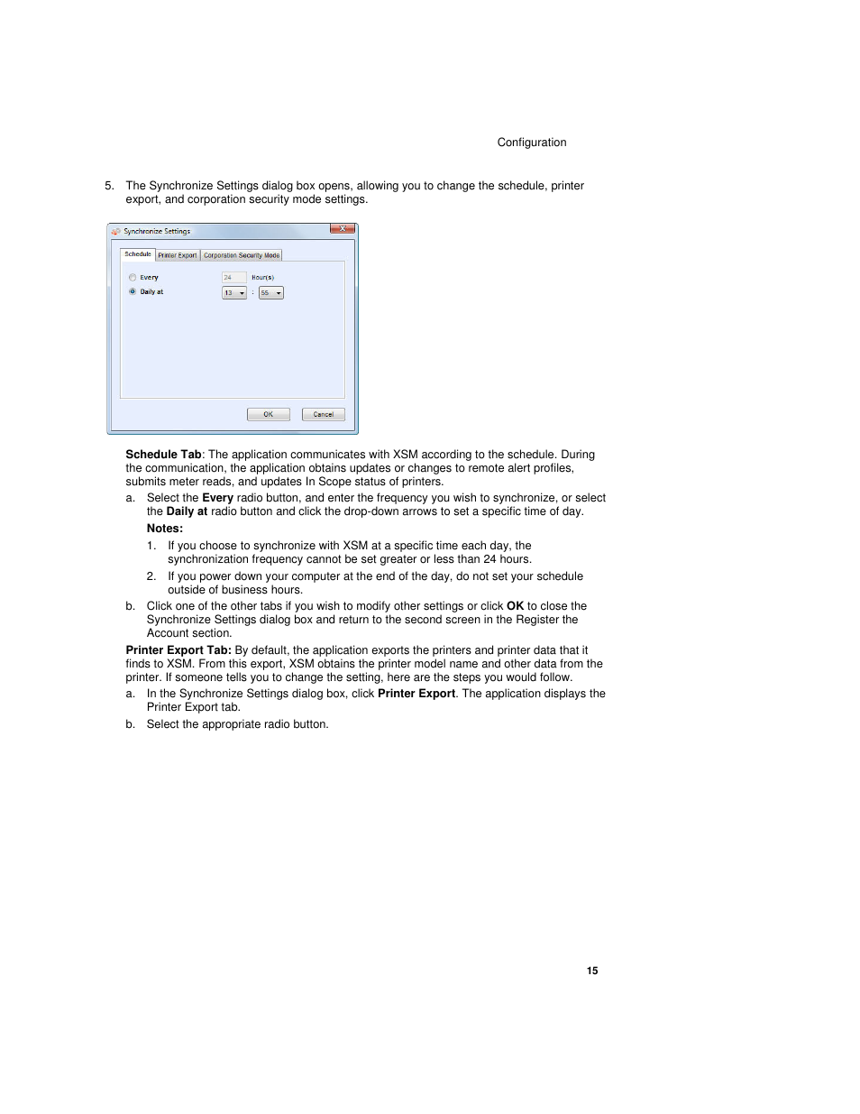 B. select the appropriate radio button | Dell Toner  Monitoring Services User Manual | Page 19 / 92