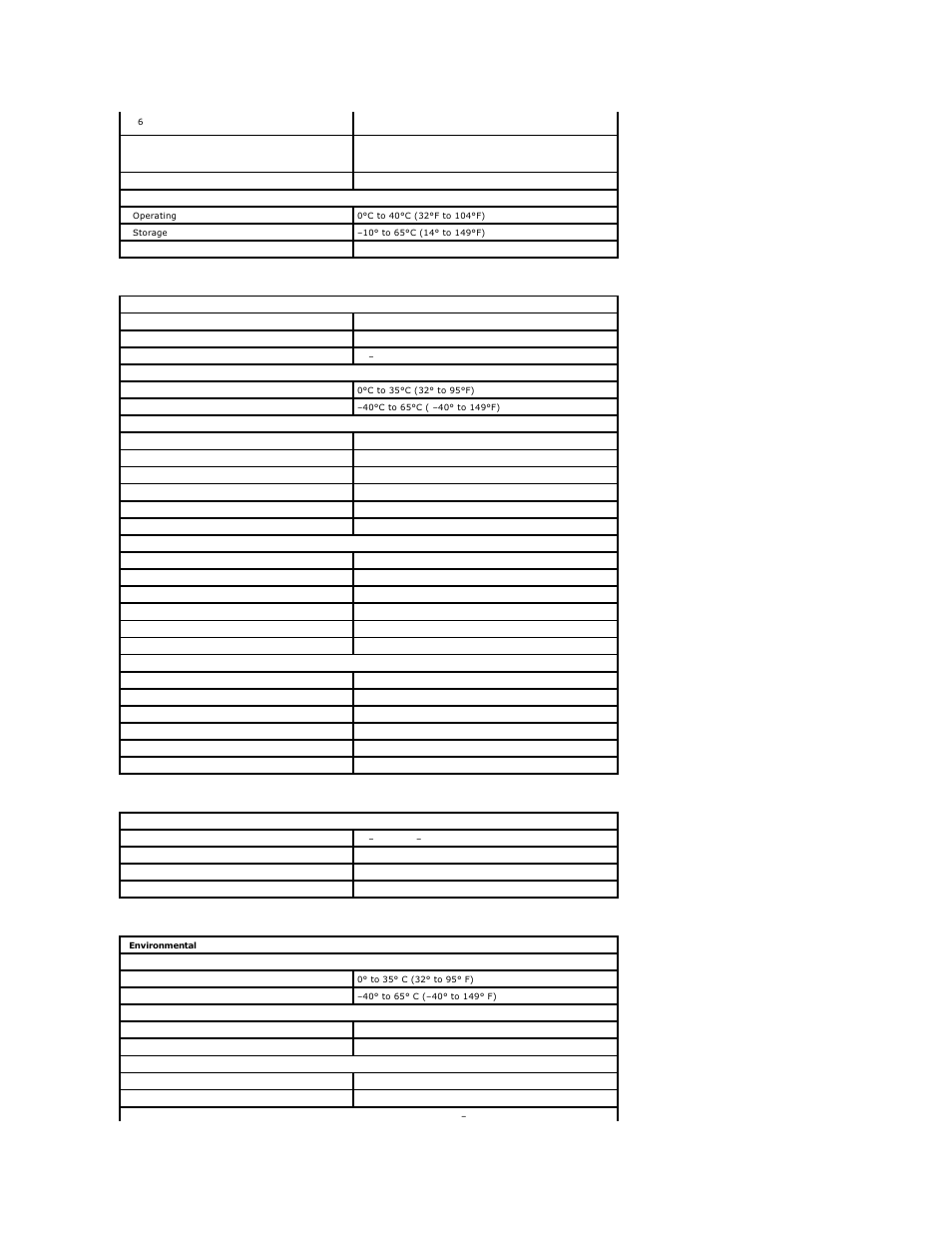 Ac adapter, Physical, Environmental | Dell Vostro 1320 (Early 2009) User Manual | Page 9 / 70