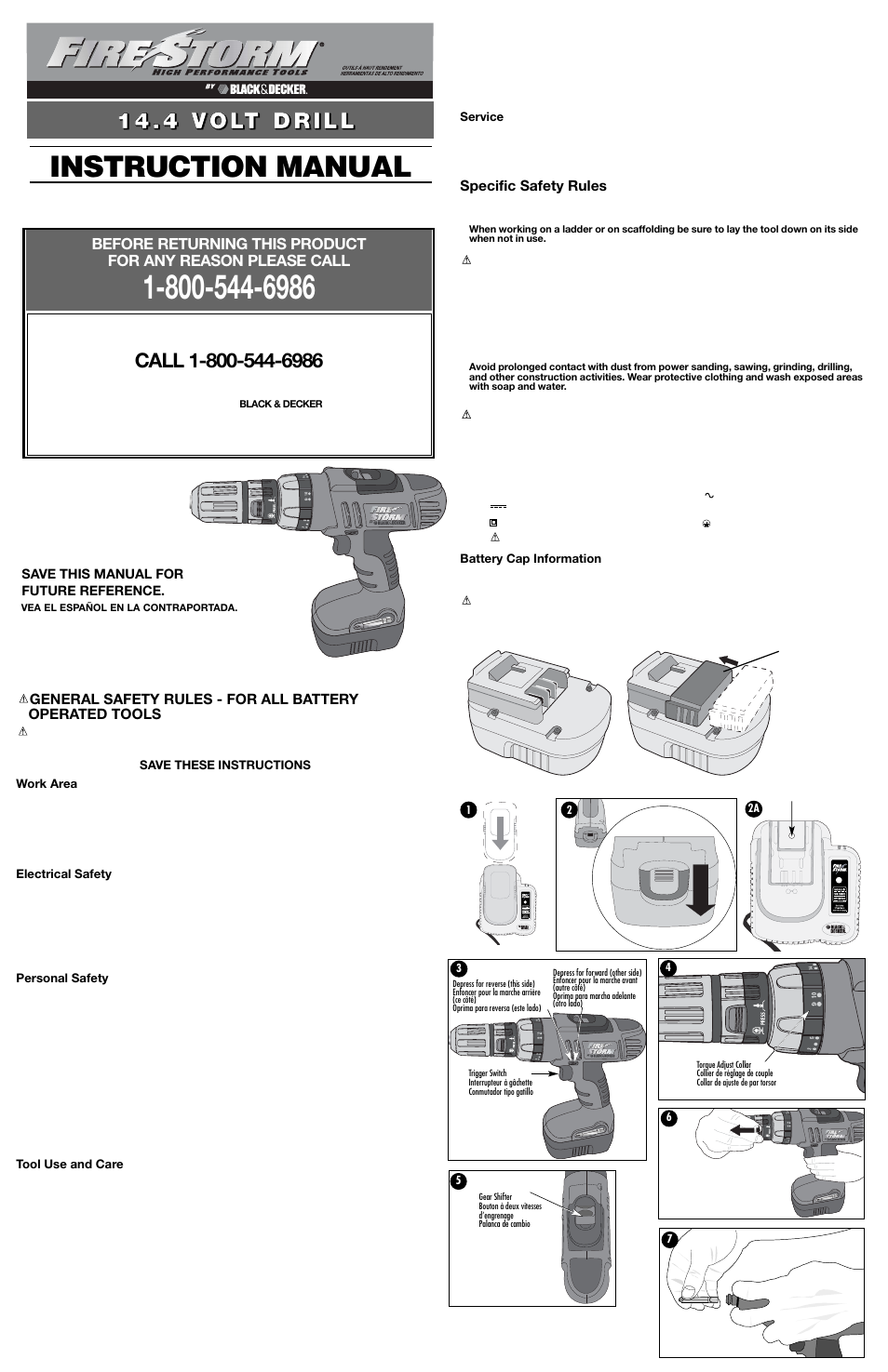 Black & Decker Fire Storm FS1402D User Manual | 6 pages