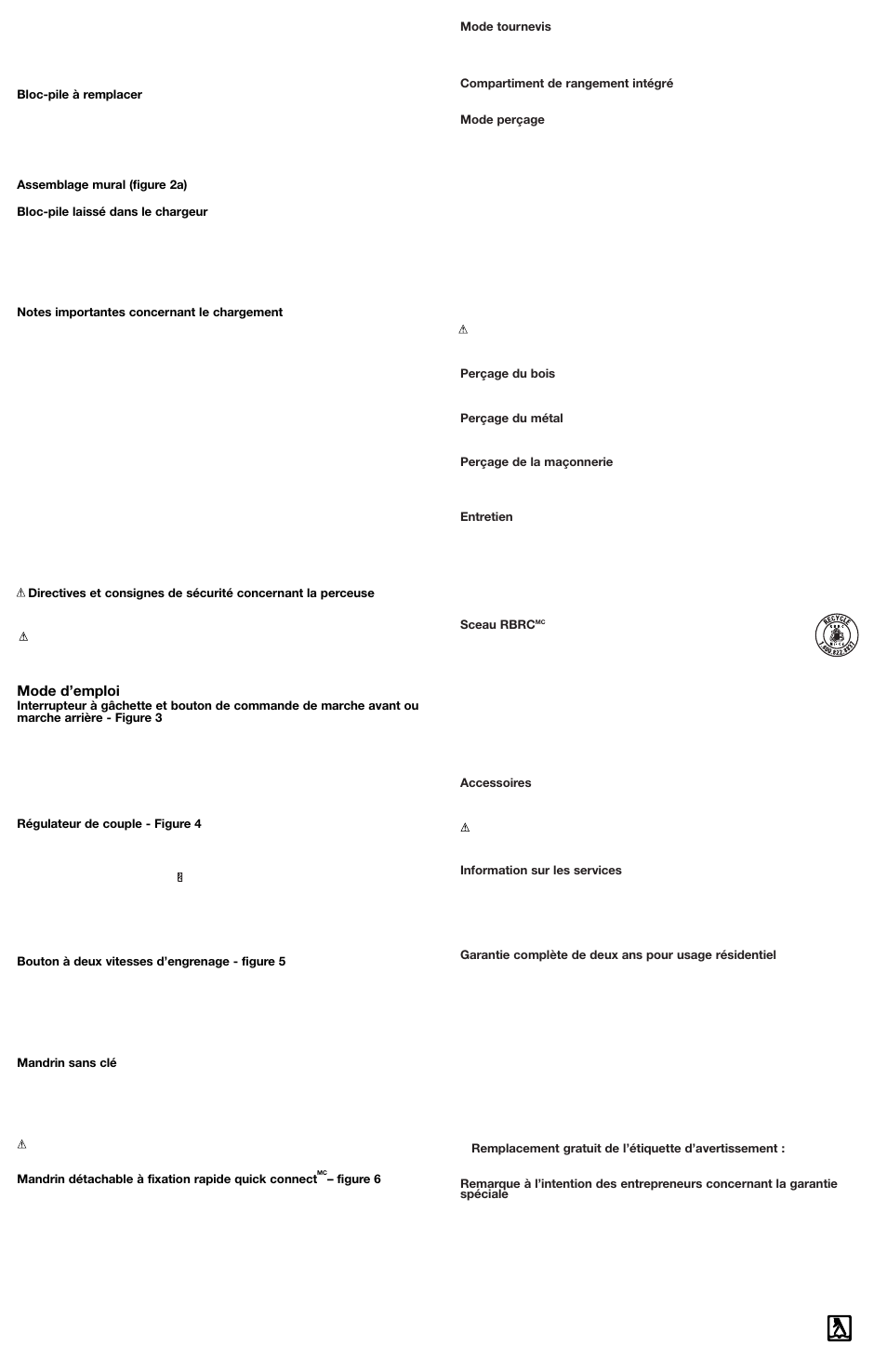 Mode d’emploi | Black & Decker Fire Storm FS1402D User Manual | Page 4 / 6