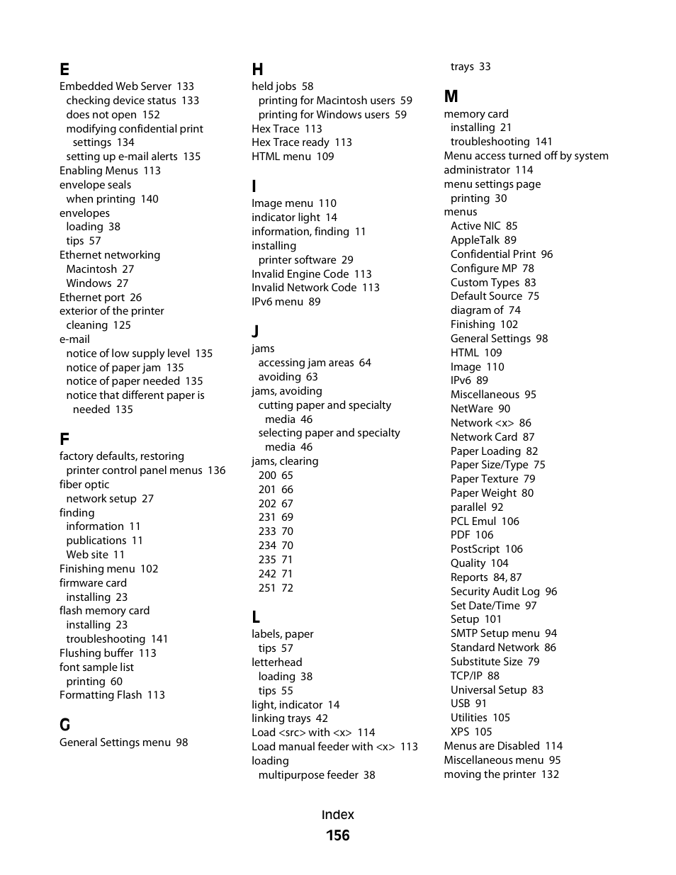 Dell 3330dn Mono Laser Printer User Manual | Page 156 / 160