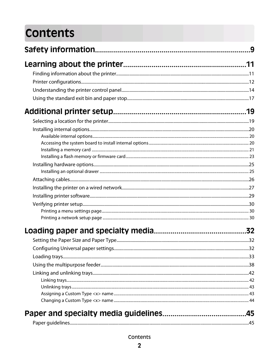 Dell 3330dn Mono Laser Printer User Manual | Page 2 / 160